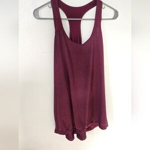 Xersion purple racer back tank size Large